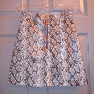 Python Vegan Mini Skirt Sz 0
